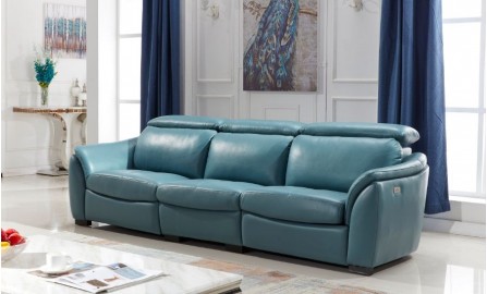 Everett Leather Recliner Sofa
